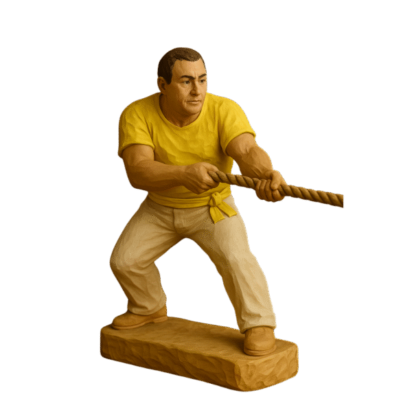 Figura Sokatira Tallado en Madera