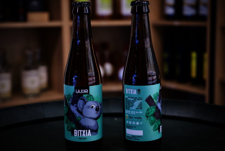 Botella de Cerveza Laugar Bitxia Pale Ale artesanal sin gluten